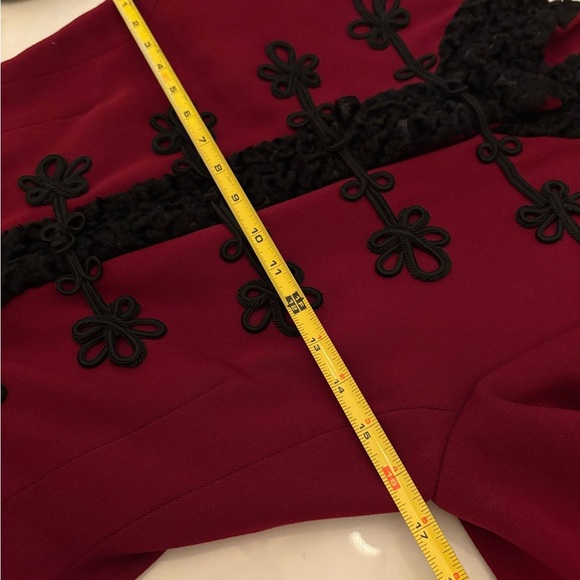 Vintage Women’s Ralph Lauren 90s Runway Jacket Wool Fur Military Officer Coat 8 - Picture 8 of 14